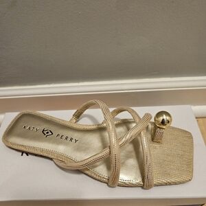 Katy Perry Gold Strappy Sandals
